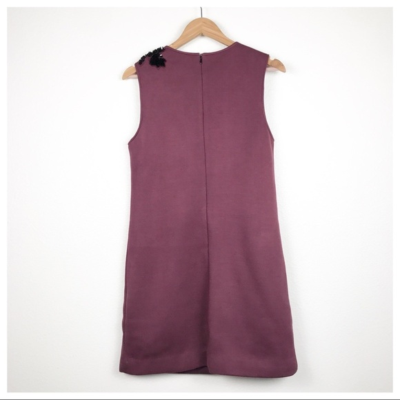 NWT Anthropologie Dhruv Kapoor Sequined Applique Shift Mini Dress Size Small‎ - Picture 5 of 14